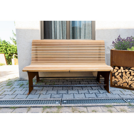 P_289568_1 Gartenbank aus Cortenstahl