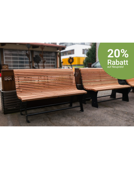  mh300-1400-GL Ausstellungsstück Gartenbank lackiert 1400mm