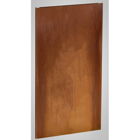 Sichtschutzwand aus Cortenstahl die Version maxi Blanco in den Maßen: 1800 x 1000 x 37mm