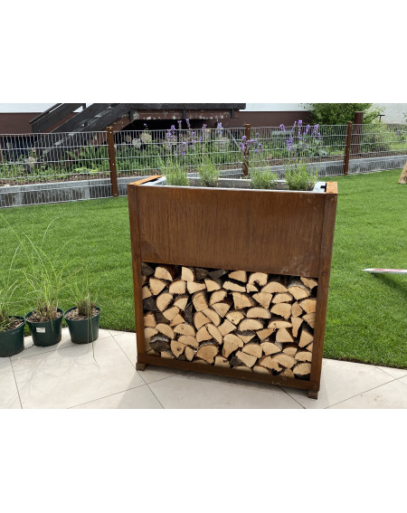 P_287000_1  mh130-1000-1000-380 Holz-/Pflanzregal 1000mm Corten