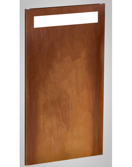 Maxi Sichtschutz mit Sichtfenster aus Corten  mh100-1800-1000-02 Sichtschutz Sichtfenster Maxi Corten