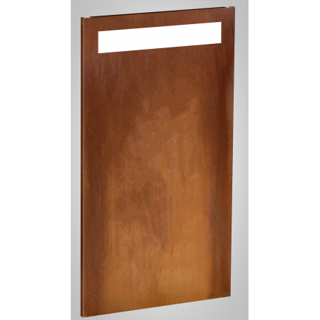 Maxi Sichtschutz mit Sichtfenster aus Corten