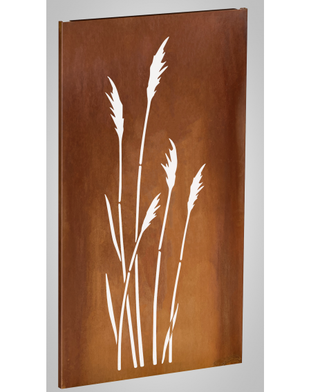 Dünengras Maxi Sichtschutzwand aus Cortenstahl für den Garten  mh100-1800-1000-03 Sichtschutz Dünengras Maxi Corten